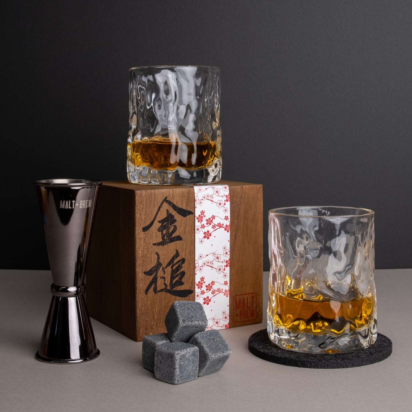 Japan Inspired Hammer Glass