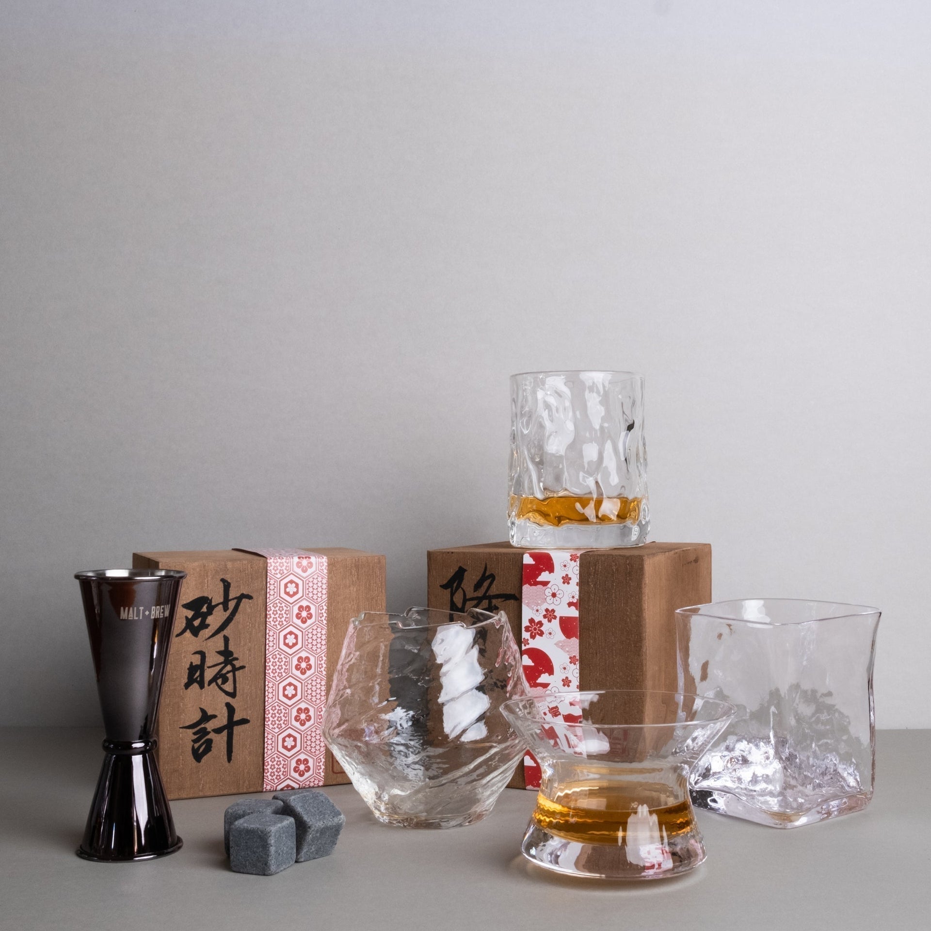 Elegant Crystal Whiskey Glass Set Best Anniversary Gift for Men