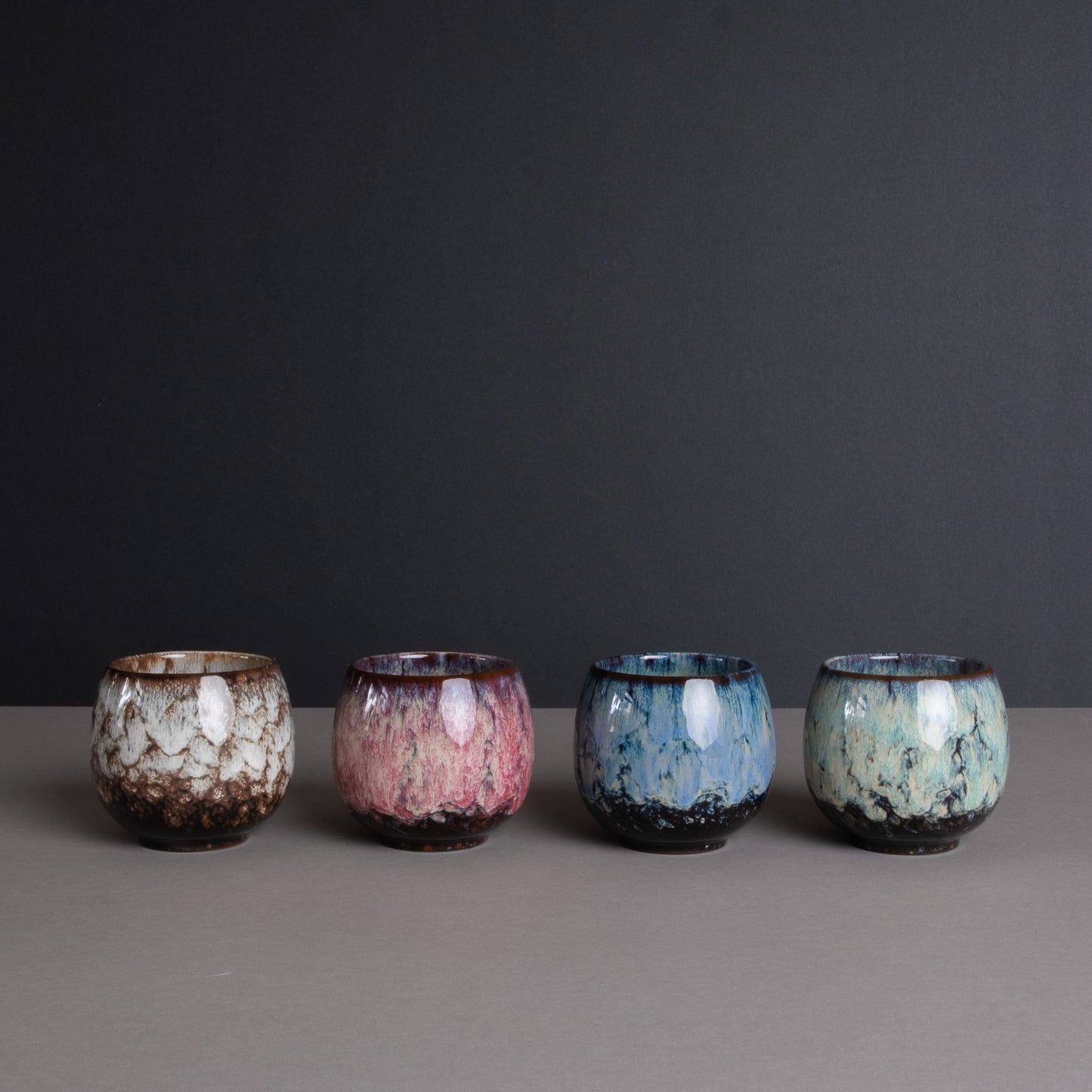 Teralina Handmade Ceramic Espresso Cups (Set of 4)