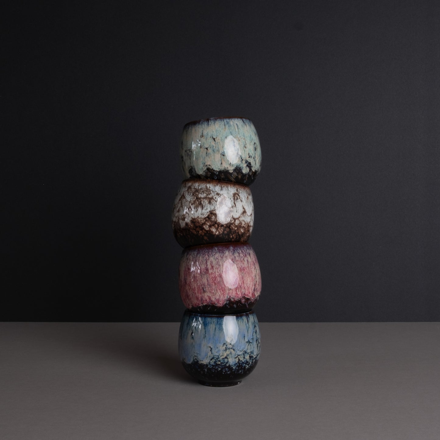 Teralina Handmade Ceramic Espresso Cups (Set of 4)