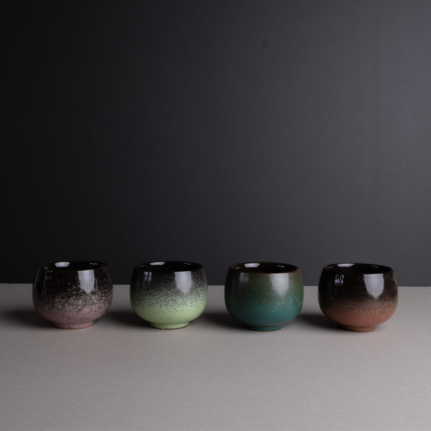 Kanku Handmade Ceramic Tea Cups (Set of 4)