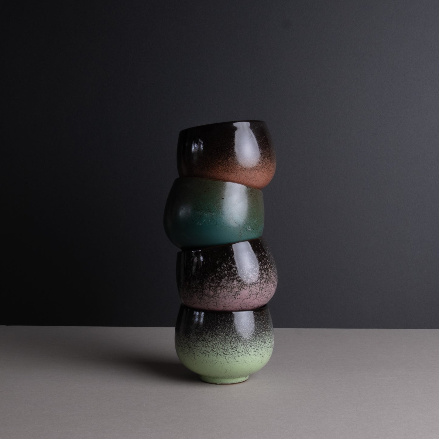 Kanku Handmade Ceramic Tea Cups (Set of 4)