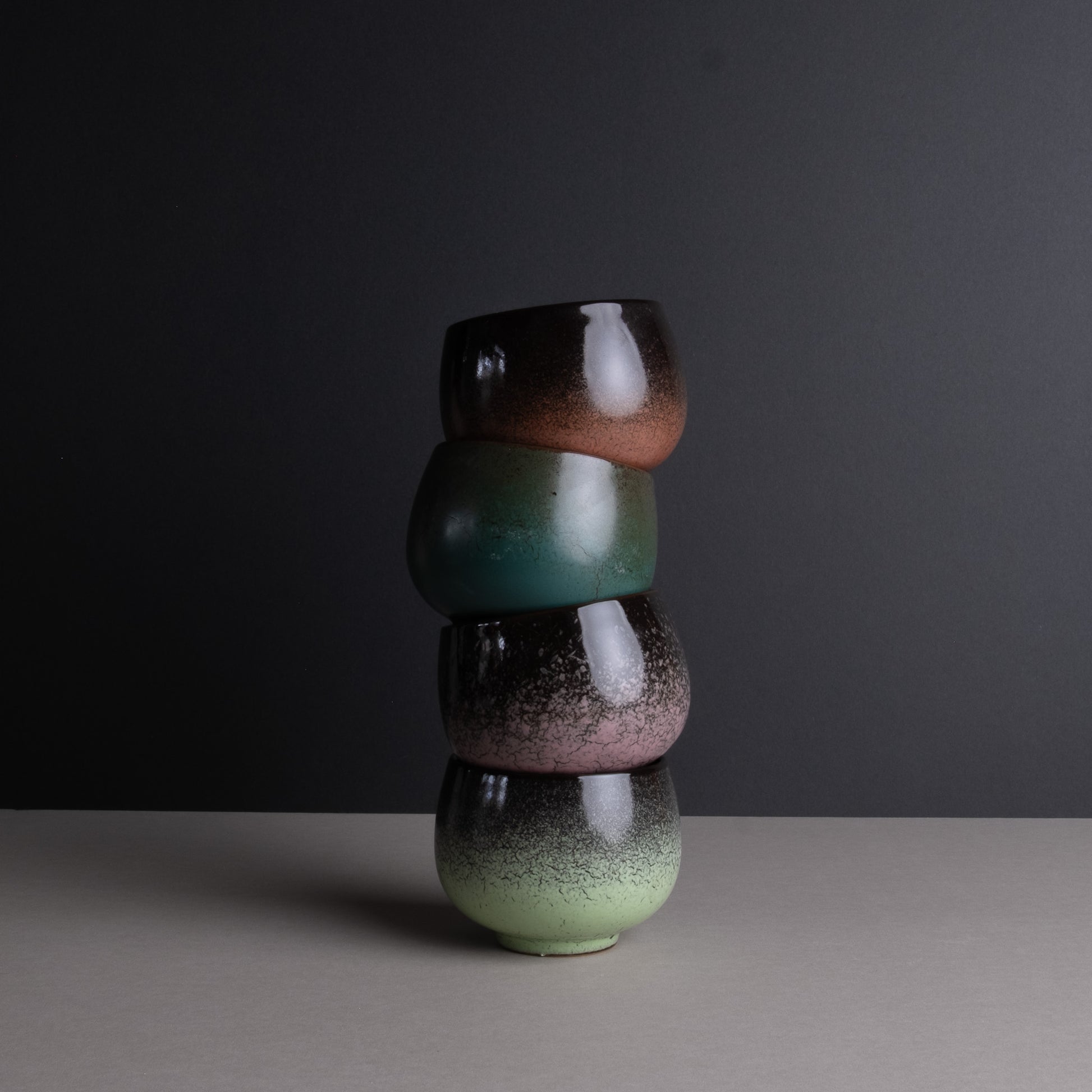 Kanku Handmade Ceramic Tea Cups (Set of 4)