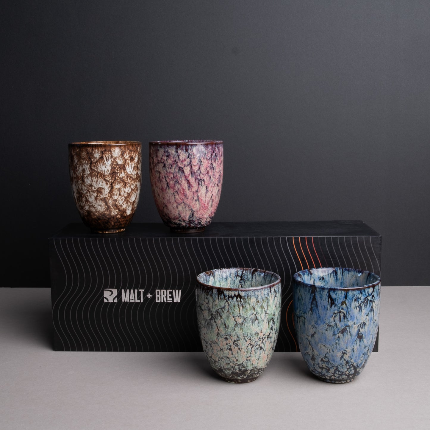 Kunanyi Handmade Ceramic Coffee Cups (Set of 4)