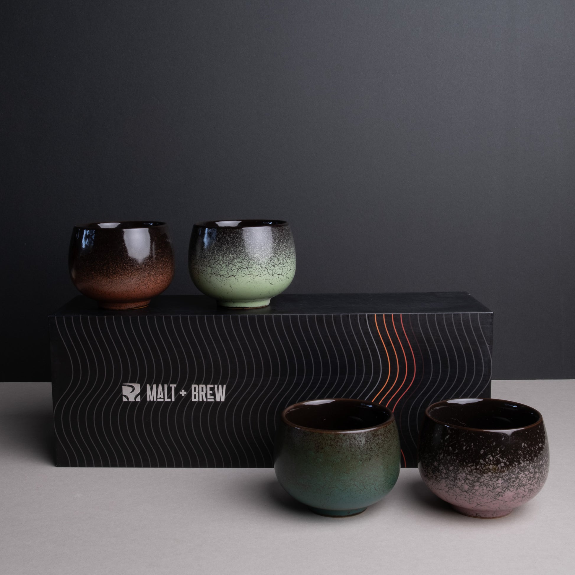 Kanku Handmade Ceramic Tea Cups (Set of 4)