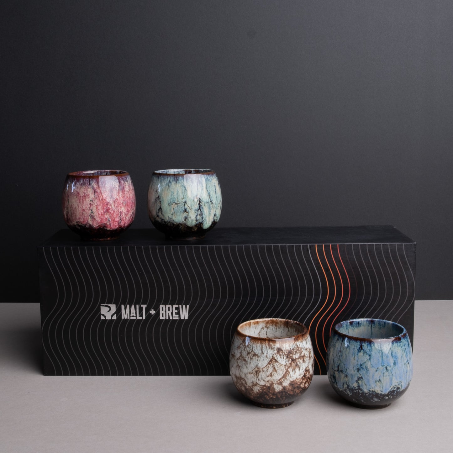 Teralina Handmade Ceramic Espresso Cups (Set of 4)