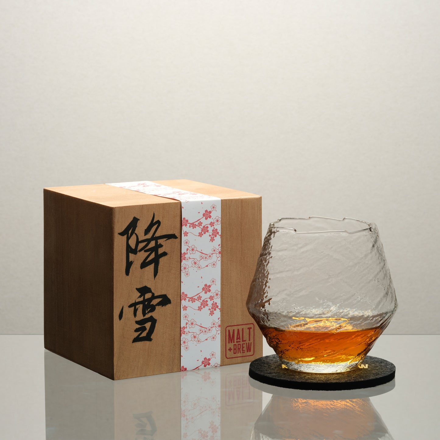Japan Inspired Snow Glass